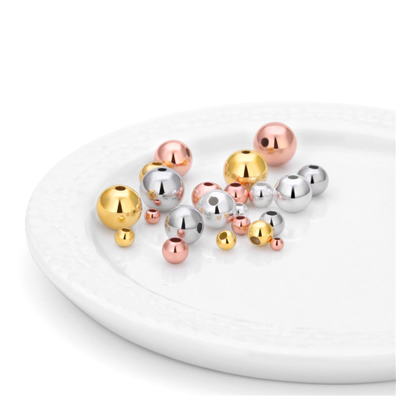 Al por mayor 20pcs S925 Sterling Silver Bead Posicer Spacer Beads